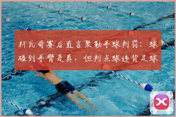 科瓦奇赛后直言聚勒手球判罚：球碰到手臂是真，但判点球违背足球精神核心